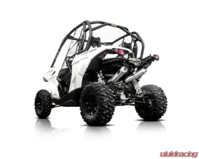 HMF Racing Can-Am Red Performance Dual 3/4 Exhaust w/ Polished Turn Down Endcap Can-Am-Maverick | Max 2013-2018 - 016432607671