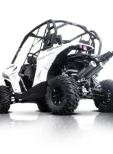 HMF Racing Can-Am Red Performance Dual 3/4 Exhaust w/ Polished Turn Down Endcap Can-Am-Maverick | Max 2013-2018                                     - 016432607671 - Image 8