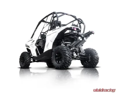 HMF Racing Can-Am Red Performance Dual 3/4 Exhaust w/ Polished Turn Down Endcap Can-Am-Maverick | Max 2013-2018 - 016432607671