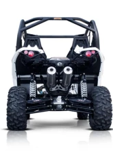 HMF Racing Can-Am Red Performance Dual 3/4 Exhaust w/ Polished Turn Down Endcap Can-Am-Maverick | Max 2013-2018                                     - 016432607671 - Image 9