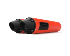 HMF Racing Can-Am Red Performance Dual Slip-On Exhaust w/ Blackout Euro Endcap Can-Am-Maverick | Max 2013-2018