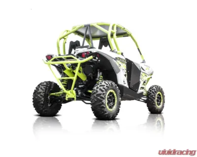 HMF Racing Brushed Performance Big Core 3/4 Exhaust w/ Blackout Euro Endcap Can-Am Maverick Turbo 2015-2017 - 016579636094