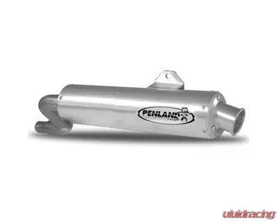 HMF Racing Performance Slip-On Exhaust w/ Polished Turn Down Endcap Honda Foreman 450 1998-2001 - 019263606171