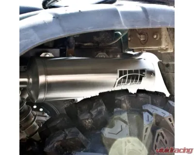 HMF Racing Performance Slip-On Exhaust w/ Polished Turn Down Endcap Honda Foreman 450 2002-2004 - 019273606171