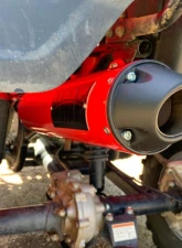 HMF Racing Performance Slip-On Exhaust w/ Polished Turn Down Endcap Honda Rancher 350 2000-2006                                     - 019303608771 - Image 2