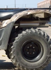 HMF Racing Gun Metal Titan Loud Slip-On Exhaust w/ Billet Endcap Honda Rancher 420 2007-2008                                     - 719323608788 - Image 11