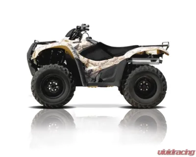 HMF Racing Gun Metal Titan Loud Slip-On Exhaust w/ Billet Endcap Honda Rancher 420 2007-2008 - 719323608788