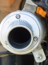 HMF Racing Gun Metal Titan Loud Slip-On Exhaust w/ Billet Endcap Honda Rancher 420 2007-2008                                     - 719323608788 - Image 3