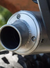 HMF Racing Gun Metal Titan Loud Slip-On Exhaust w/ Billet Endcap Honda Rancher 420 2007-2008                                     - 719323608788 - Image 4