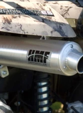 HMF Racing Gun Metal Titan Loud Slip-On Exhaust w/ Billet Endcap Honda Rancher 420 2007-2008                                     - 719323608788 - Image 8