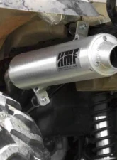 HMF Racing Gun Metal Titan Loud Slip-On Exhaust w/ Billet Endcap Honda Rancher 420 2007-2008                                     - 719323608788 - Image 9