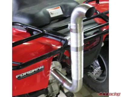 HMF Racing Performance Slip-On Exhaust w/ Polished Turn Down Endcap Honda Foreman | Rancher 2009-2013 - 019333608771