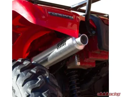 HMF Racing Performance Slip-On Exhaust w/ Polished Turn Down Endcap Honda Foreman | Rancher 2009-2013 - 019333608771