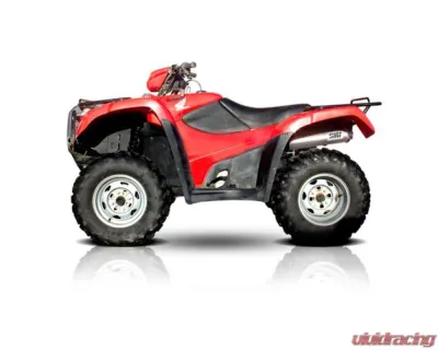 HMF Racing Performance Slip-On Exhaust w/ Polished Turn Down Endcap Honda Foreman | Rancher 2009-2013 - 019333608771