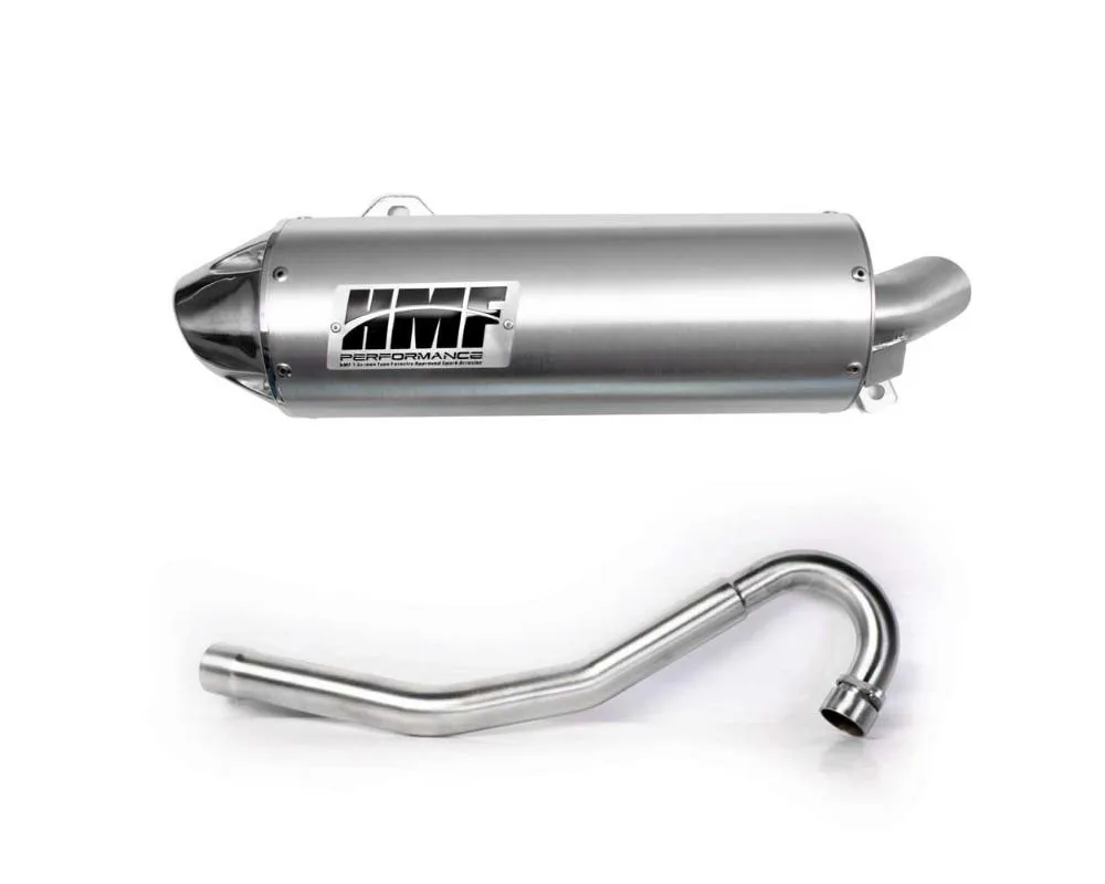 HMF Racing Performance Full Exhaust (Elliptical) w/ Polished Euro Endcap Honda TRX450R 2004-2005 - 019384706086