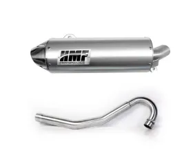 HMF Racing Performance Full Exhaust (Elliptical) w/ Polished Euro Endcap Honda TRX450R 2004-2005