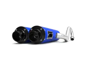 HMF Racing Bohemian Blue Performance Dual Full Exhaust w/ Black Turn Down Endcap Honda Talon 2019-2023