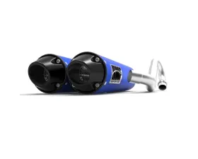 HMF Racing Bohemian Blue Performance Dual Full Exhaust w/ Black Euro Endcap Honda Talon 2019-2023
