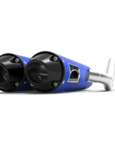 HMF Racing Bohemian Blue Performance Dual Full Exhaust w/ Black Euro Endcap Honda Talon 2019-2023                                     - 022726609283 - Image 12