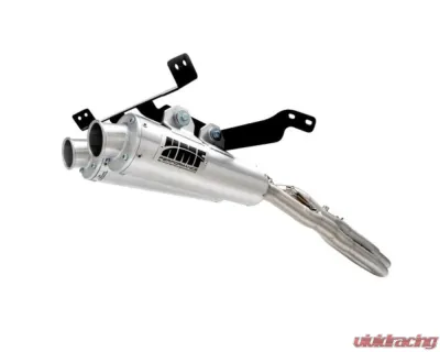 HMF Racing Bohemian Blue Performance Dual Full Exhaust w/ Black Turn Down Endcap Honda Talon 2019-2023 - 022726609272