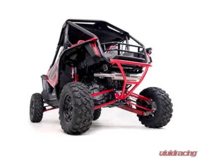 HMF Racing Bohemian Blue Performance Dual Full Exhaust w/ Black Turn Down Endcap Honda Talon 2019-2023 - 022726609272