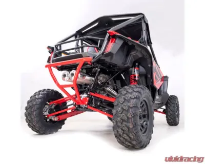 HMF Racing Bohemian Blue Performance Dual Full Exhaust w/ Black Turn Down Endcap Honda Talon 2019-2023 - 022726609272