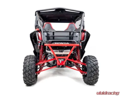 HMF Racing Bohemian Blue Performance Dual Full Exhaust w/ Black Turn Down Endcap Honda Talon 2019-2023 - 022726609272