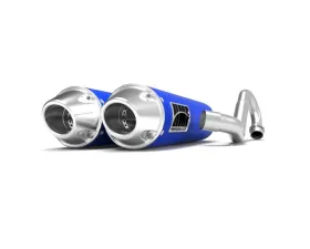 HMF Racing Bohemian Blue Performance Dual Full Exhaust w/ Polished Euro Endcap Honda Talon 2019-2023