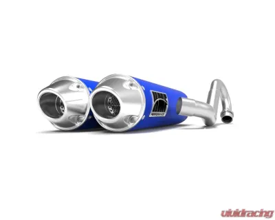 HMF Racing Bohemian Blue Performance Dual Full Exhaust w/ Polished Euro Endcap Honda Talon 2019-2023 - 022726609286