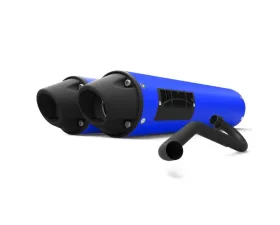 HMF Racing Bohemian Blue Performance Dual Full Exhaust w/ Blackout Euro Endcap Honda Talon 2019-2023