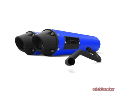HMF Racing Bohemian Blue Performance Dual Full Exhaust w/ Blackout Euro Endcap Honda Talon 2019-2023 - 022726609292