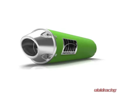HMF Racing Performance Slip-On Exhaust w/ Polished Euro Endcap Kawasaki Brute Force 650i | 750 2005-2013 - 026233606586