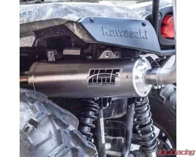HMF Racing Performance Full Exhaust w/ Polished Euro Endcap Kawasaki Brute Force 650i | 750 2005-2013 - 026234606186