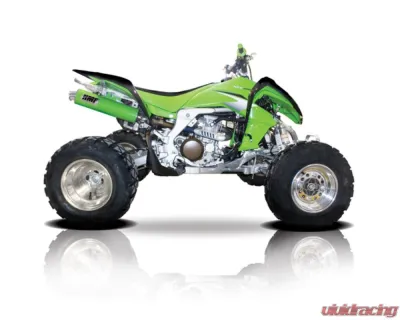 HMF Racing Performance Full Exhaust w/ Black Euro Endcap Kawasaki KFX450R 2008-2014 - 026254606183