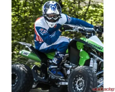 HMF Racing Performance Full Exhaust w/ Black Euro Endcap Kawasaki KFX450R 2008-2014 - 026254606183