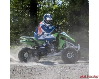 HMF Racing Performance Full Exhaust w/ Black Euro Endcap Kawasaki KFX450R 2008-2014 - 026254606183