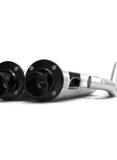 HMF Racing Performance Dual Full Exhaust w/ Black Turn Down Endcap Kawasaki KFX | KSV 700 2004-2010                                     - 026266606072 - Image 13