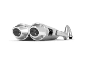 HMF Racing Performance Dual Full Exhaust w/ Polished Euro Endcap Kawasaki KFX | KSV 700 2004-2010