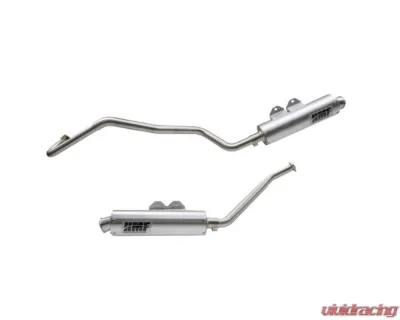 HMF Racing Performance Dual Full Exhaust w/ Black Euro Endcap Kawasaki KFX | KSV 700 2004-2010 - 026266608883
