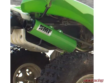 HMF Racing Performance Dual Full Exhaust w/ Black Euro Endcap Kawasaki KFX | KSV 700 2004-2010 - 026266608883