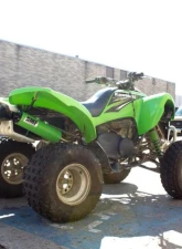 HMF Racing Performance Dual Full Exhaust w/ Black Euro Endcap Kawasaki KFX | KSV 700 2004-2010                                     - 026266608883 - Image 7