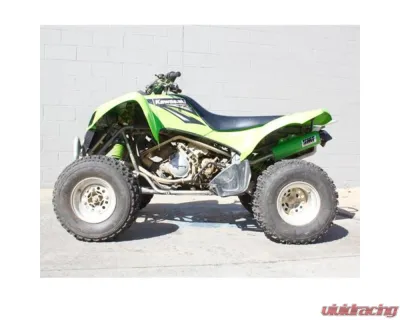 HMF Racing Performance Dual Full Exhaust w/ Black Euro Endcap Kawasaki KFX | KSV 700 2004-2010 - 026266608883