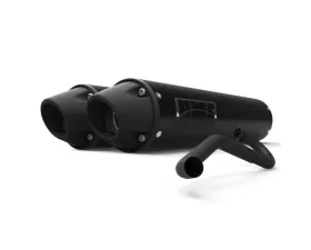 HMF Racing Performance Dual Full Exhaust w/ Blackout Euro Endcap Kawasaki KFX | KSV 700 2004-2010