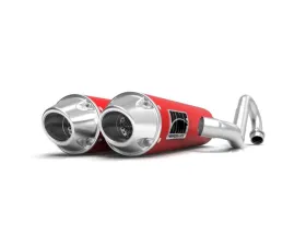HMF Racing Performance Dual Full Exhaust w/ Polished Euro Endcap Kawasaki KFX | KSV 700 2004-2010
