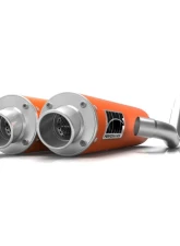 HMF Racing Performance Dual Full Exhaust w/ Polished Turn Down Endcap Kawasaki KFX | KSV 700 2004-2010                                     - 026266606871 - Image 13