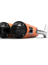 HMF Racing Performance Dual Full Exhaust w/ Black Euro Endcap Kawasaki KFX | KSV 700 2004-2010                                     - 026266606883 - Image 13