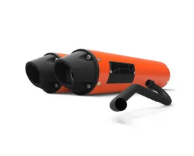 HMF Racing Performance Dual Full Exhaust w/ Blackout Euro Endcap Kawasaki KFX | KSV 700 2004-2010