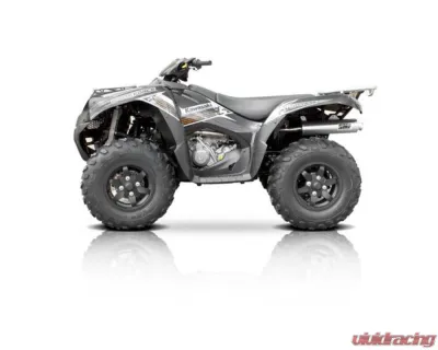 HMF Racing Gun Metal Titan Loud Full Exhaust w/ Billet Endcap Kawasaki Brute Force 750 2012-2014 - 726484608888