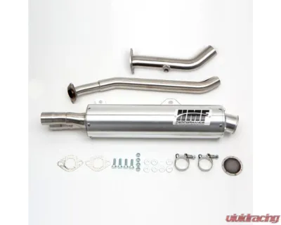 HMF Racing Gun Metal Titan Loud 3/4 Exhaust w/ Billet Endcap Kawasaki Brute Force 750 2015-2024 - 726521608888
