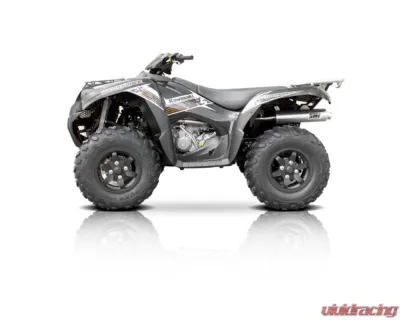 HMF Racing Gun Metal Titan Loud 3/4 Exhaust w/ Billet Endcap Kawasaki Brute Force 750 2015-2024 - 726521608888